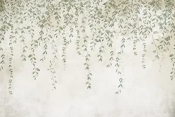 Fototapeta Dekoracyjna LIŚCIE Beton Natura 90x60cm