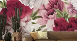 Fototapeta Delikatne Różowe PEONIE Kwiaty 90x60cm