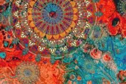 Fototapeta Do Salonu Kolorowe Mandale Boho 90x60cm