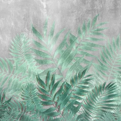 Fototapeta Do Salonu LIŚCIE Beton Natura 90x60cm