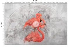 Fototapeta Do Sypialni Flamingi Na Betonie Mural 90x60cm