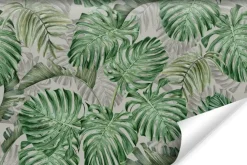 Fototapeta Do Sypialni Liście MONSTERA 3D 90x60cm