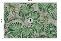 Fototapeta Do Sypialni Liście MONSTERA 3D 90x60cm