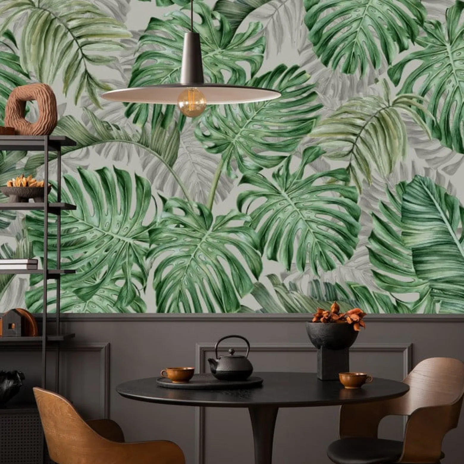 Fototapeta Do Sypialni Liście MONSTERA 3D 90x60cm