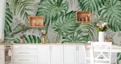 Fototapeta Do Sypialni Liście MONSTERA 3D 90x60cm
