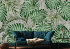 Fototapeta Do Sypialni Liście MONSTERA 3D 90x60cm