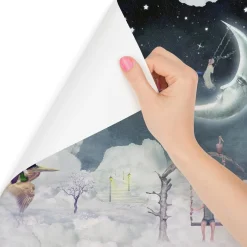 Fototapeta Dziecięca Wesołe Miasteczko Styl Boho 90x60cm