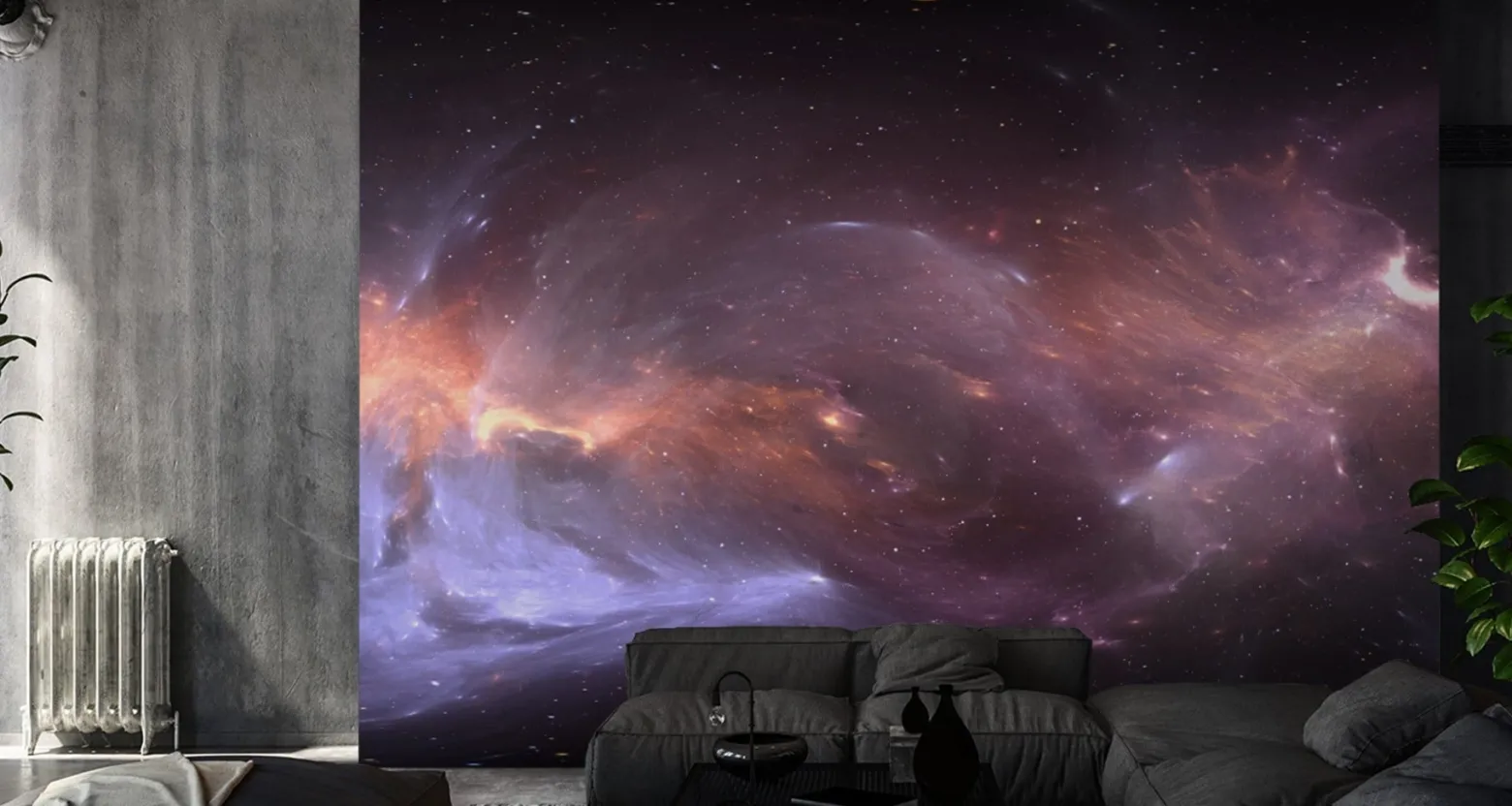 Fototapeta KOSMICZNA Panorama Gwiazdy 3D 90x60cm