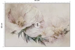 Fototapeta KWIATY Natura Styl Vintage Abstrakcja 90x60cm