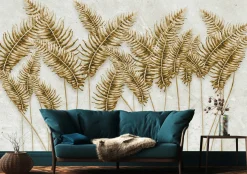 Fototapeta Liście Palmowe Na Betonie 90x60cm