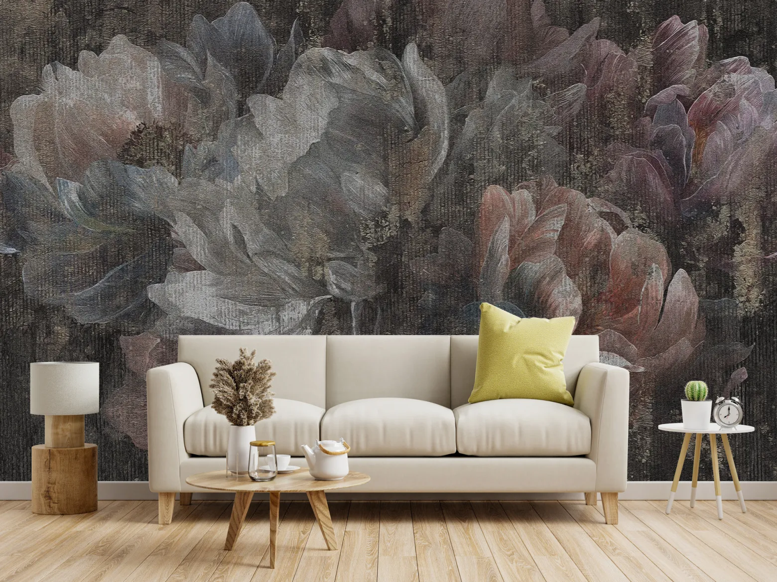 Fototapeta Malowane Abstrakcyjne Piwonie 90x60cm