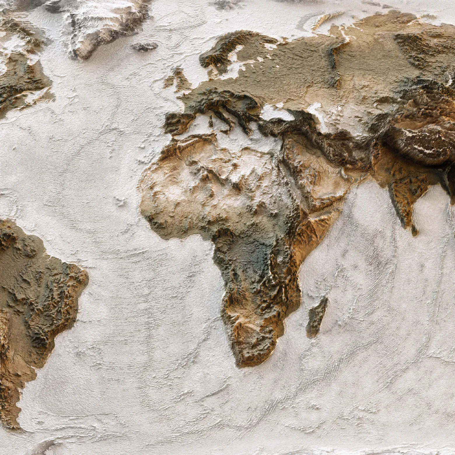 Fototapeta Mapa Świata Z Efektem 3D 90x60cm