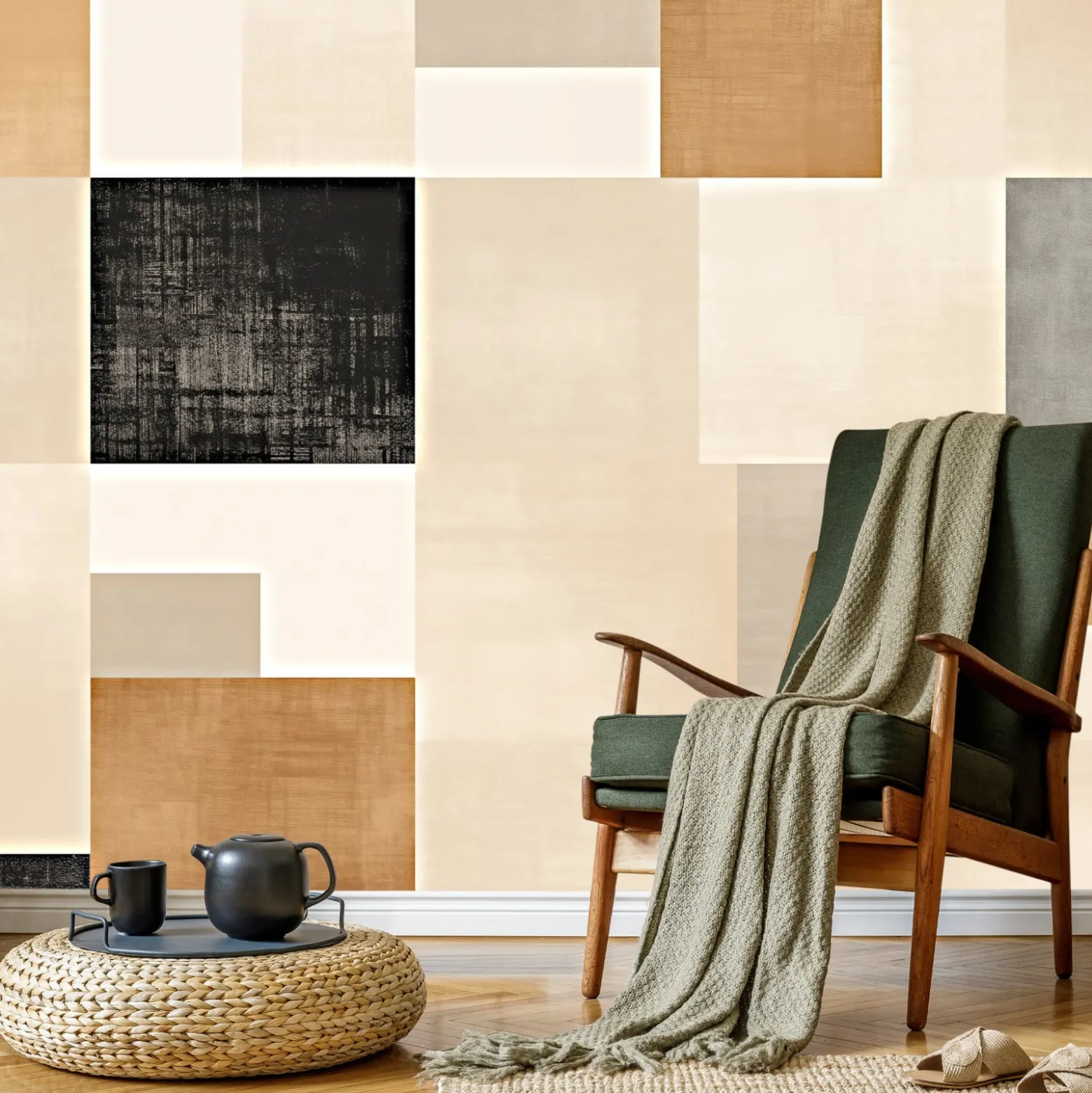Fototapeta Minimalistyczne Tło W Stylu Japandi 360x240cm