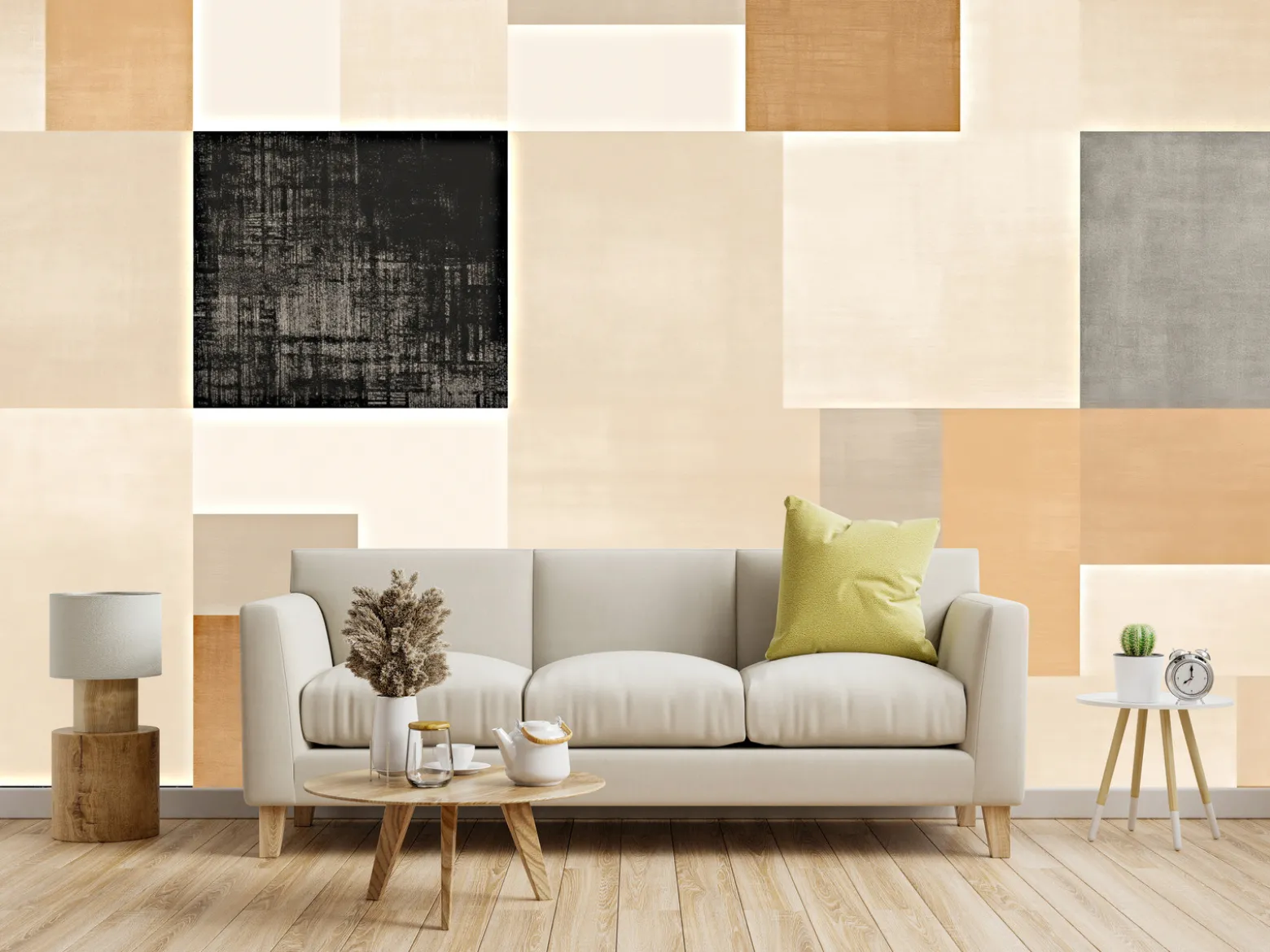 Fototapeta Minimalistyczne Tło W Stylu Japandi 135x90cm