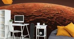 Fototapeta Młodzieżowa PLANETA Mars Kosmos 90x60cm