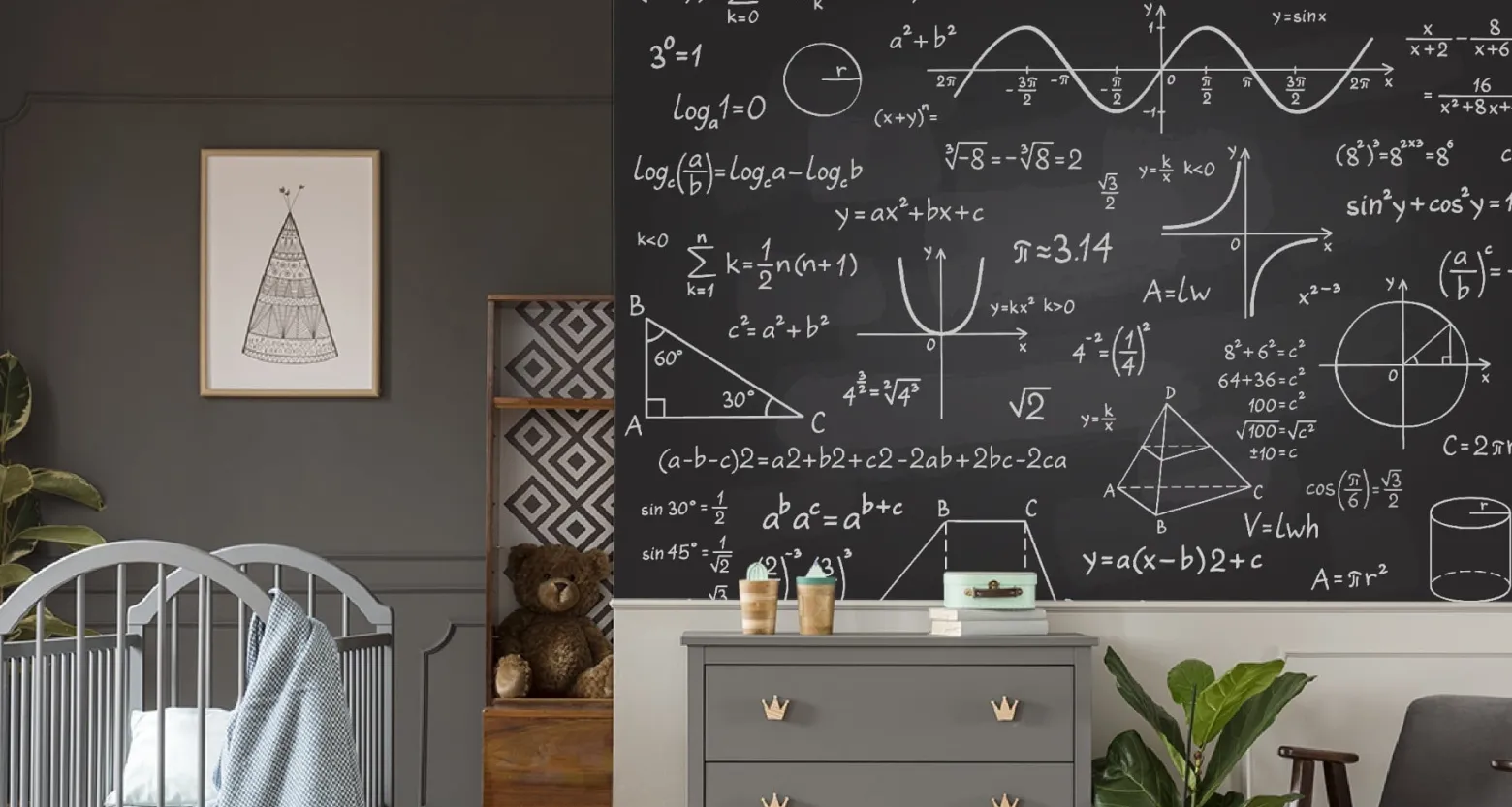 Fototapeta Młodzieżowa Wzory Matematyczne 90x60cm