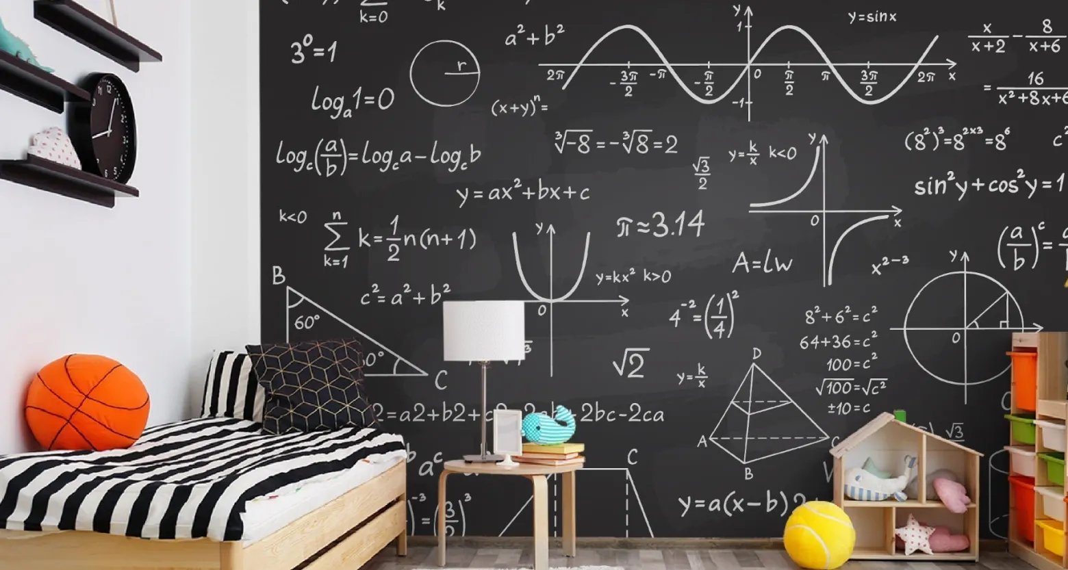 Fototapeta Młodzieżowa Wzory Matematyczne 90x60cm