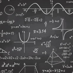 Fototapeta Młodzieżowa Wzory Matematyczne 90x60cm