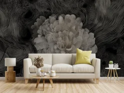 Fototapeta Monochromatyczna Kwiatowa Abstrakcja 450x300cm