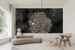 Fototapeta Monochromatyczna Kwiatowa Abstrakcja 254x184cm
