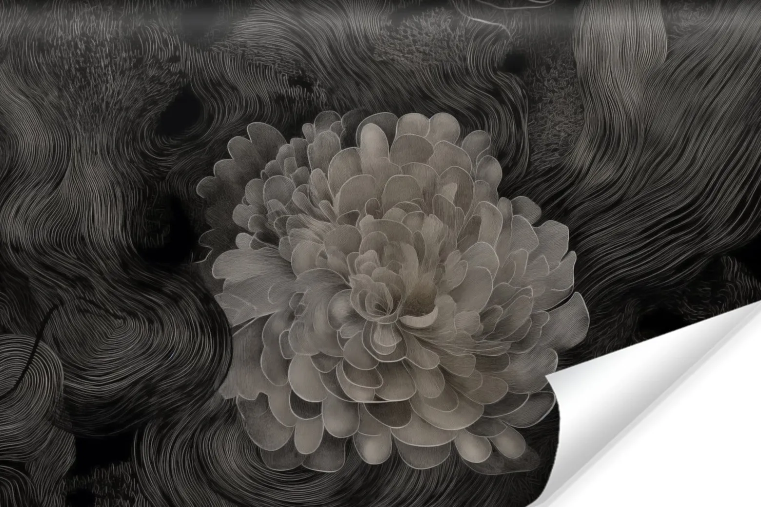 Fototapeta Monochromatyczna Kwiatowa Abstrakcja 180x120cm