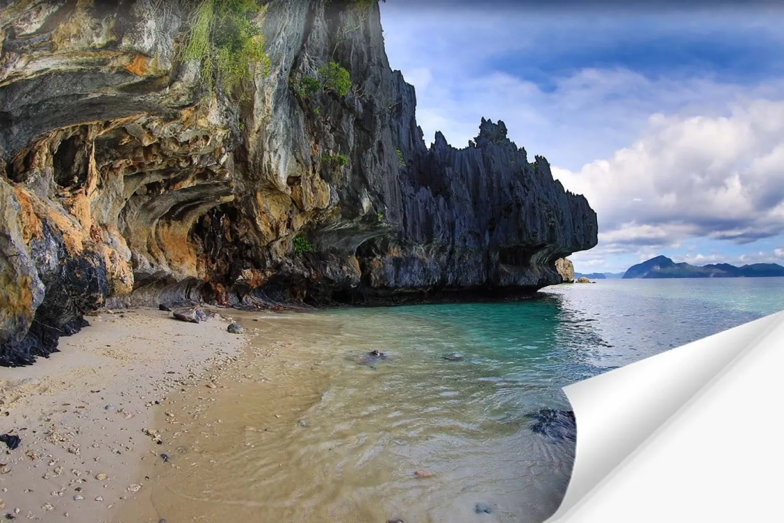 Fototapeta MORSKI Pejzaż Klif Plaża Azja 90x60cm