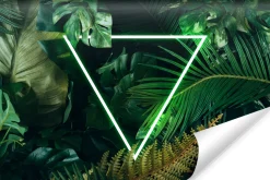 Fototapeta Neonowy TRÓJKĄT Urban Jungle 3D 90x60cm