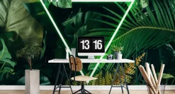 Fototapeta Neonowy TRÓJKĄT Urban Jungle 3D 90x60cm