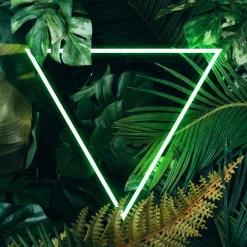 Fototapeta Neonowy TRÓJKĄT Urban Jungle 3D 90x60cm