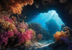 Fototapeta Ocean Brązowy Na Flizelinie Do Sypialni Salonu 250x175
