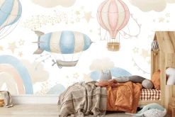 Fototapeta Pastelowe Balony Pośród Chmur 90x60cm
