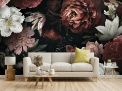 Fototapeta Piwonie Róże W Stylu Glamour 90x60cm