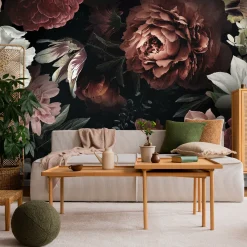 Fototapeta Piwonie Róże W Stylu Glamour 90x60cm