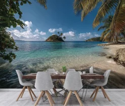 Fototapeta Plaża Niebieski Na Flizelinie Do Sypialni Salonu 250x175