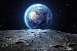 Fototapeta Planeta ZIEMIA Księżyc Kosmos 90x60cm