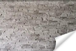 Fototapeta Szara CEGŁA Kamień Łupek 3D 90x60cm