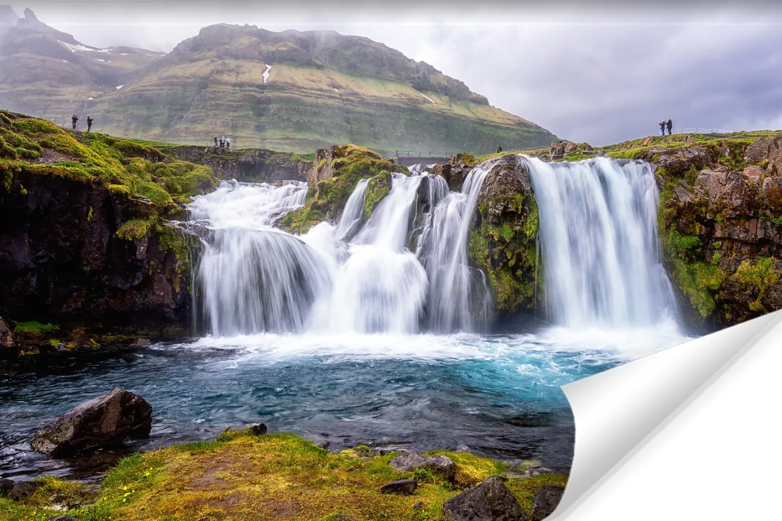 Fototapeta WODOSPAD Kirkjufellsfoss 3D 90x60cm