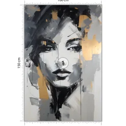 Fototapeta Zmysłowy Abstrakcyjny Portret Kobiety 100x150cm