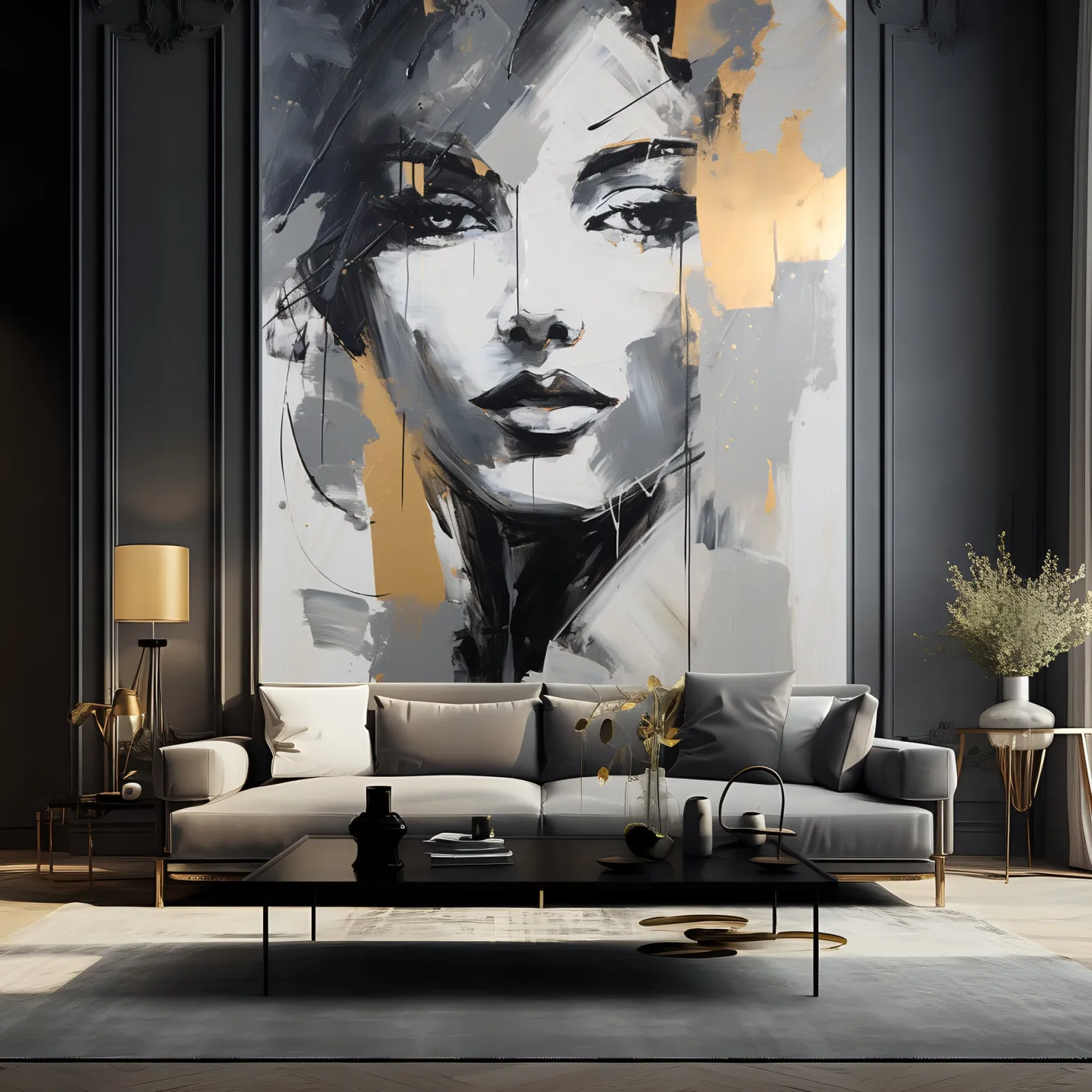 Fototapeta Zmysłowy Abstrakcyjny Portret Kobiety 100x150cm