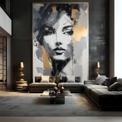 Fototapeta Zmysłowy Abstrakcyjny Portret Kobiety 100x150cm