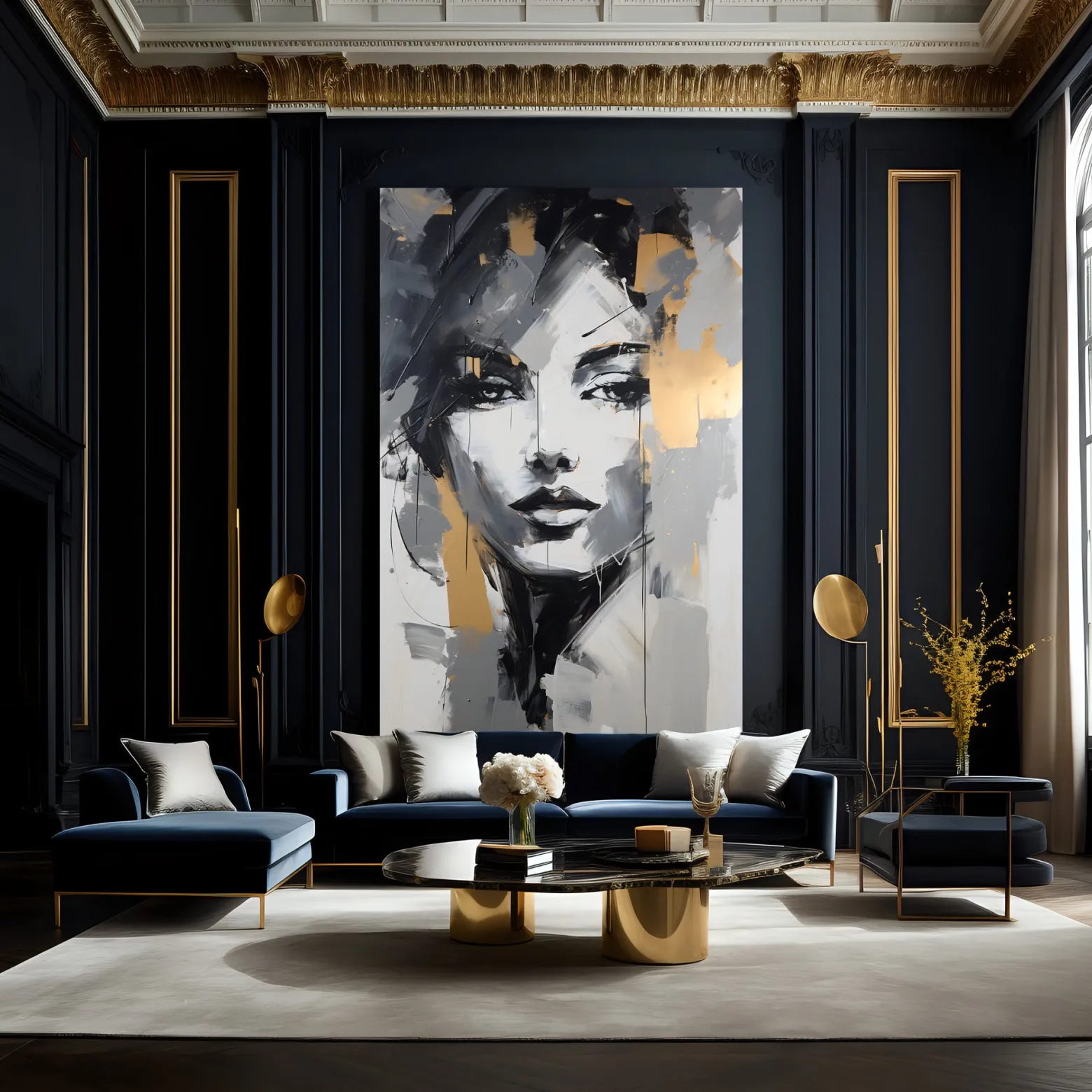 Fototapeta Zmysłowy Abstrakcyjny Portret Kobiety 100x150cm