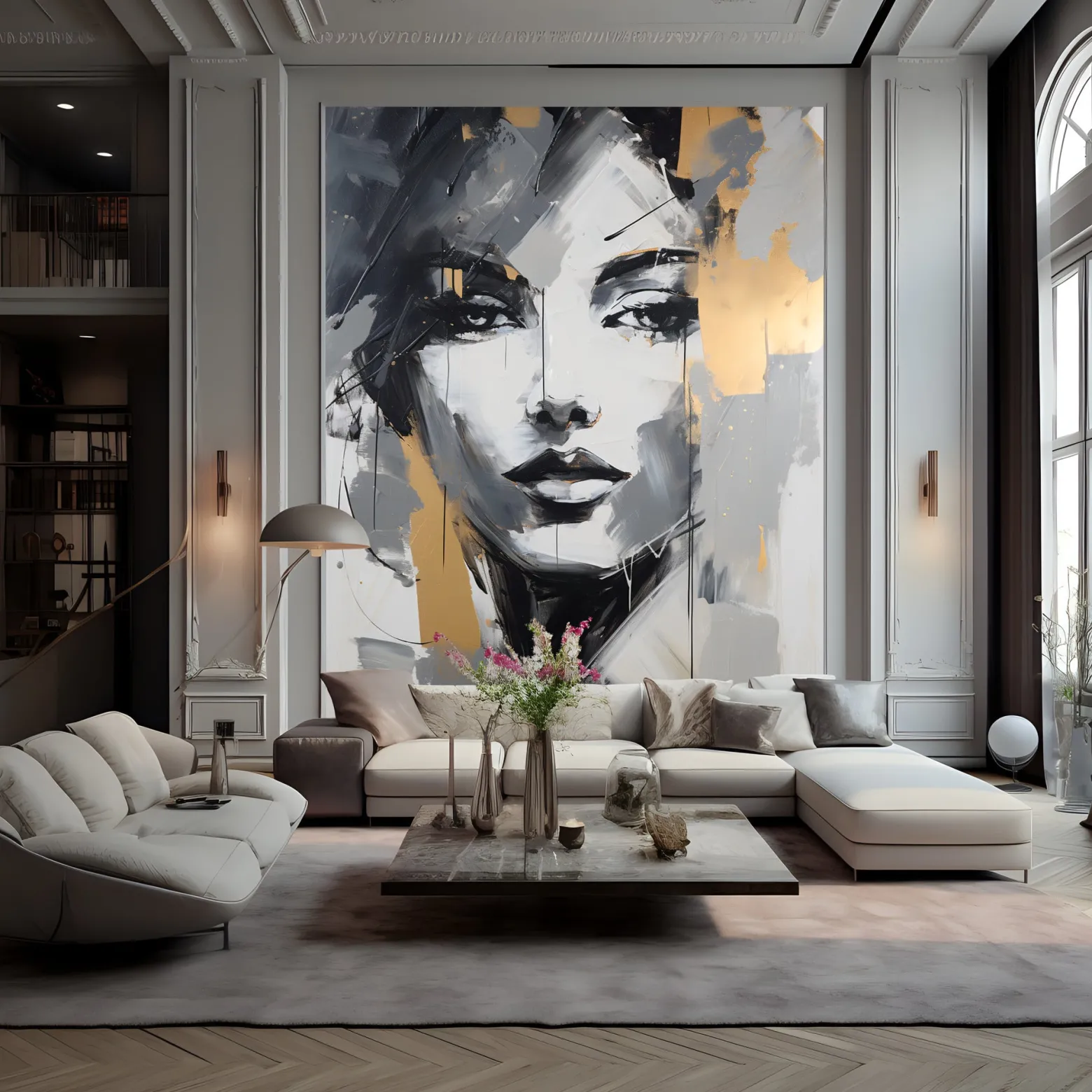 Fototapeta Zmysłowy Abstrakcyjny Portret Kobiety 100x150cm