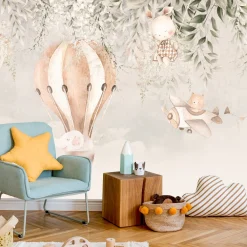 Fototapeta Zwierzęta W Chmurach W Stylu Boho 90x60cm