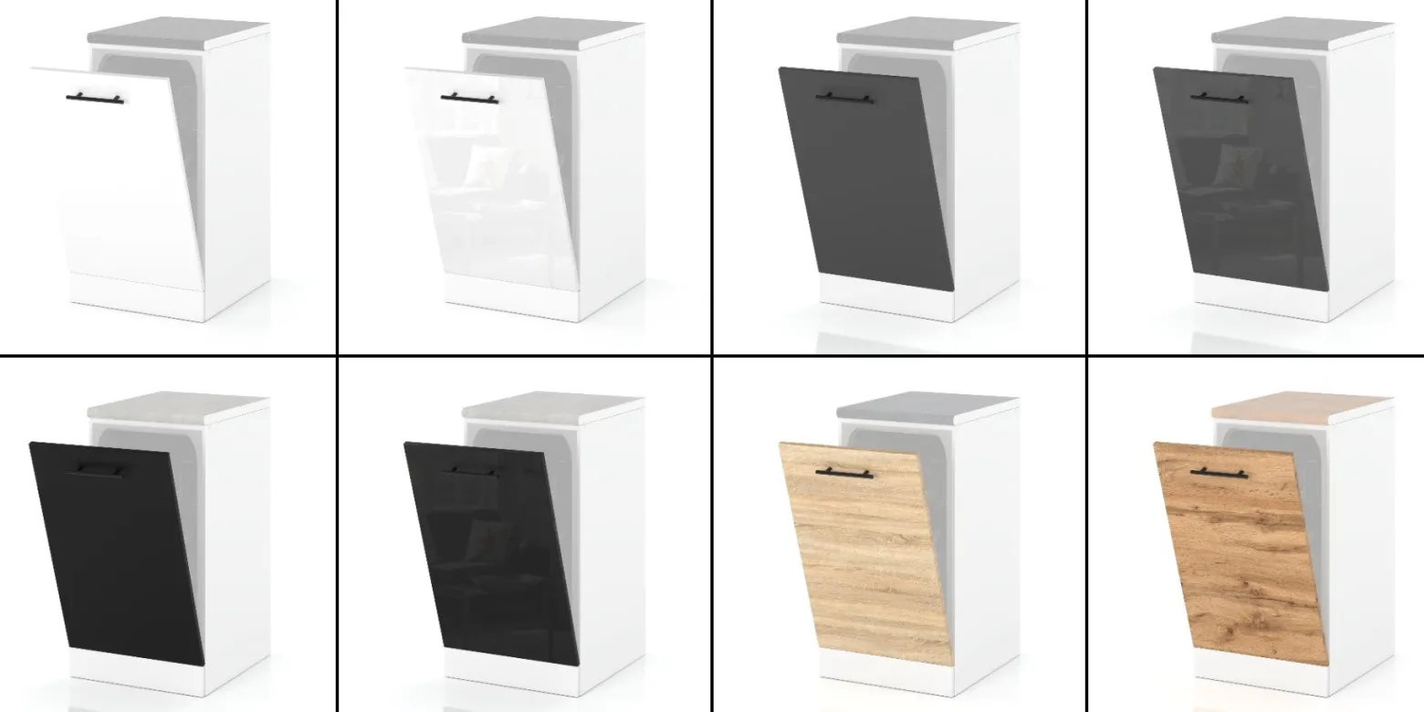 Front zabudowa zmywarki szafka 45cm spremium dąb sonoma