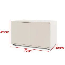 Garderoba z czarnymi uchwytami Napoli wersja 5 Trinity 30 Cashmere