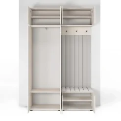 Garderoba Zora wersja 2 Dąb Cremona/Cashmere Trinity 16 wysokie nóżki