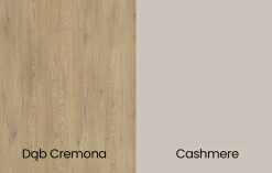 Garderoba Zora wersja 3 Dąb Cremona/Cashmere Trinity 15 wysokie nóżki
