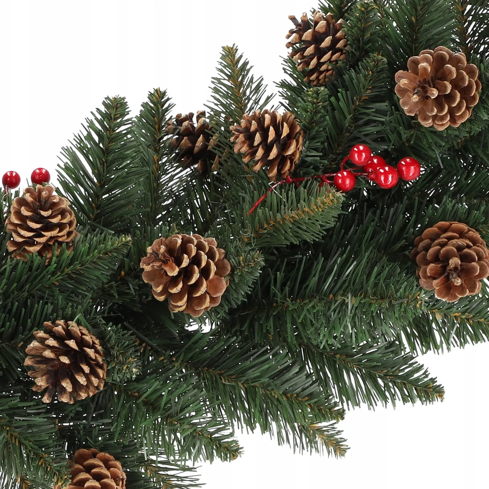 Girlanda Choinkowa Świąteczna 115 cm Gęsta Szyszki