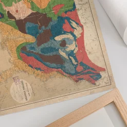 Grafiki na ścianę A4 Mapa geologiczna USA projektu Williama Blake’a