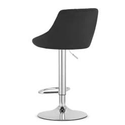 Hoker KAST - aksamit czarny / baza chrom x 2